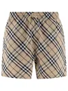 Burberry Printed Check Swim Short