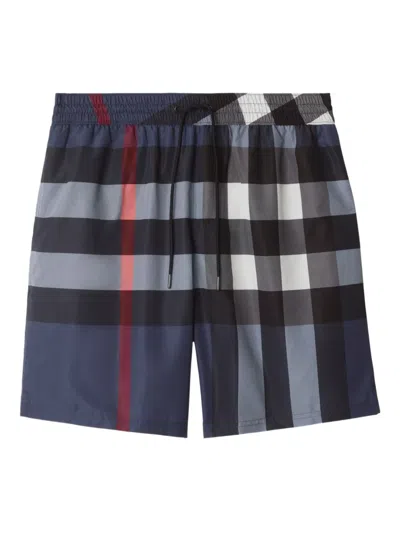 BURBERRY CHECKED SWIM SHORTS