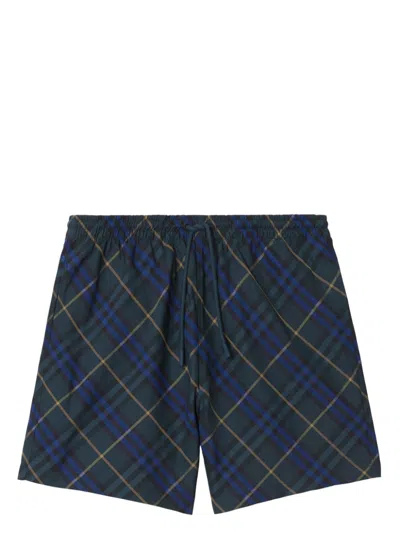 BURBERRY CHECKED SWIM SHORTS