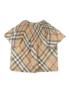 Burberry Checked T-shirt In Brown