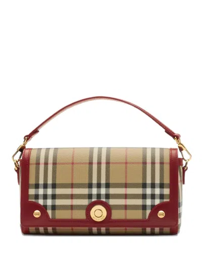 BURBERRY CHECKED TOTE BAG