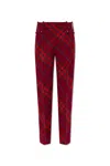 Burberry Checked Straight-leg Wool Trousers In Multicolor