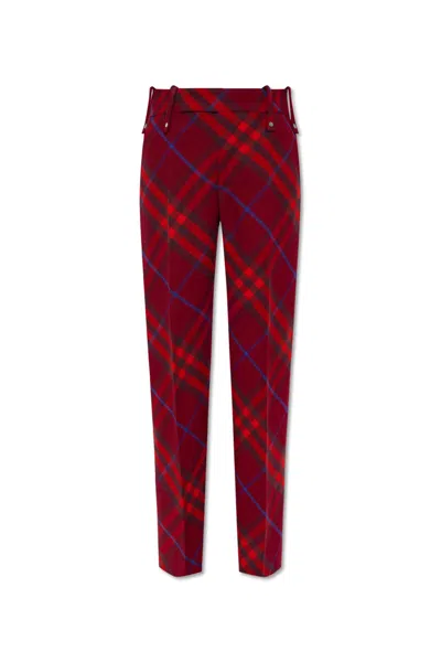 BURBERRY CHECKED TROUSERS