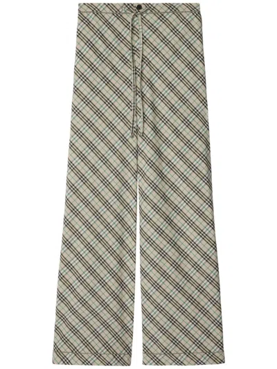 BURBERRY CHECKED TROUSERS