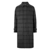 BURBERRY BURBERRY CHECKED WOOL AND CASHMERE-BLEND COAT