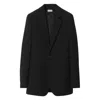 Burberry Wool Tailored Jacket In Black