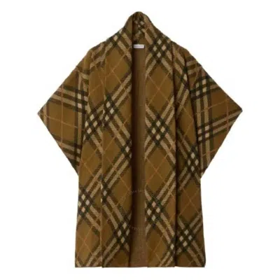 Burberry Checked Wool Cape