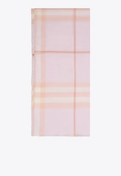 Burberry Checked Wool Scarf