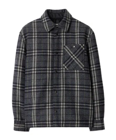 BURBERRY BURBERRY CHECKED PRESS-STUD SHIRT