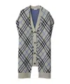 Burberry Checked Wool Sweater In Gray