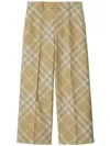 Burberry Checked Wool Trousers In Multi
