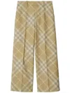 Burberry Checked Wool Trousers In Multi