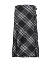 Burberry Midi Dress With Check Pattern In Black