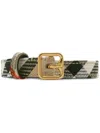 Burberry Checkered B-buckle Belt In Neutrals