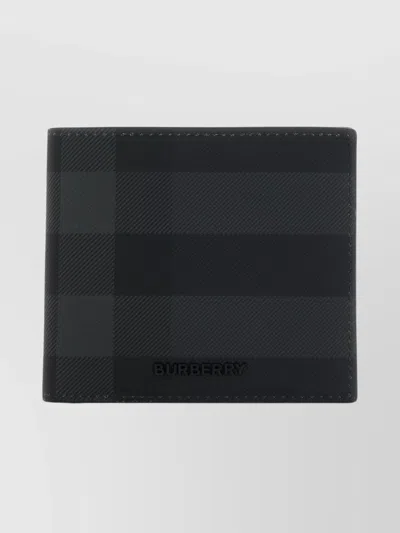 Burberry Checkered Bi-fold Wallet And Coin Holder