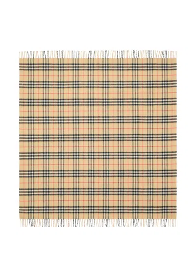 Burberry Checkered Blanket In Neutral