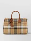 Burberry Checkered Canvas Medium Handbag