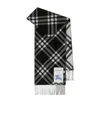 Burberry Check Double-face Scarf Scarves And Foulards White/black In White