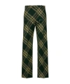 Burberry Checked Wool Twill Straight Pants