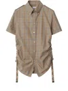 Burberry Slim-fit Check Cotton Shirt In Neutrals
