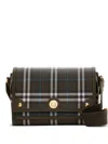 Burberry Checkered Crossbody Bag In Brown