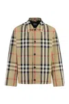 Burberry Check-pattern Shirt Jacket In Neutral