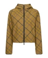 Burberry Casual Cedar Camel Cuadros Zip Jacket For Women