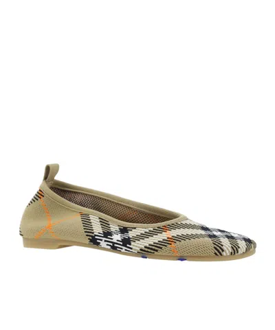 BURBERRY BURBERRY CHECKED SLIP-ON BABY BALLERINAS
