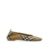 Burberry Checkered Knitted Ballerina Shoes In Multi