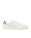 Burberry Terrace Leather Sneakers In White