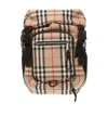 Burberry Checkered Logo Backpack In Multicolor