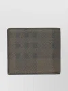 Burberry Checkered Pattern Bi-fold Wallet And Cardholder In Grey