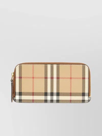 Burberry Checkered Pattern Purse And Cardholder Set