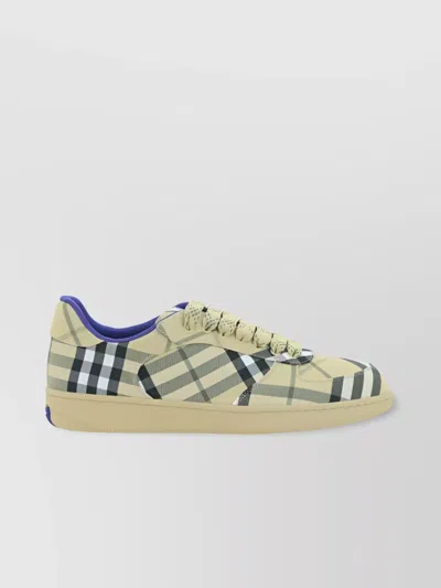 BURBERRY CHECKERED PRINT LOW-TOP SNEAKERS