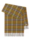 Burberry Checkered Scarf In Green