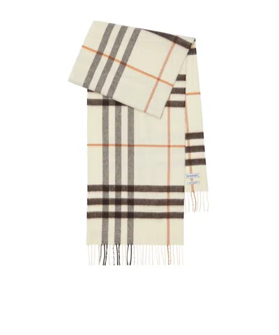 BURBERRY BURBERRY CHECKED FRINGED SCARF