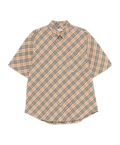 BURBERRY BURBERRY CHECKED SHORT SLEEVED SHIRT