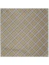 Burberry Checkered Silk Scarf In Neutrals