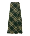 Burberry Maxi Kilt With Check Pattern