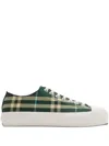 Burberry Check Nylon Blend Sneakers