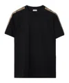 Burberry Ekd T-shirt With Check-inserts In Black