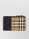Burberry Checkered Zipper Card Holder