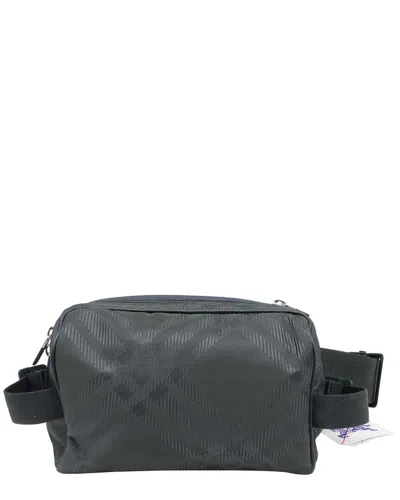 Burberry Check-jacquard Belt Bag (authentic Pre-loved) In Black