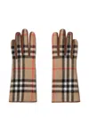 Burberry Check-pattern Gloves In Multi