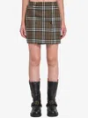 Burberry Check-p'attern Kilt In Green