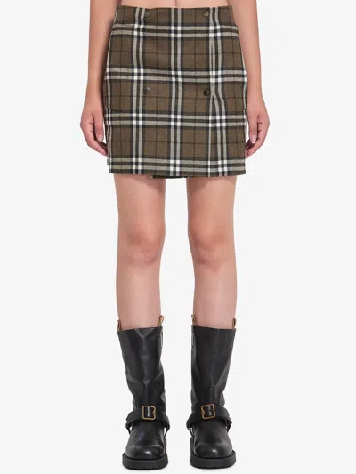 BURBERRY CHECKPATTERN MINI SKIRT