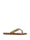 Burberry Check-pattern Sandals In Brown