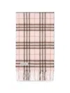 Burberry Check-pattern Scarf In Pink