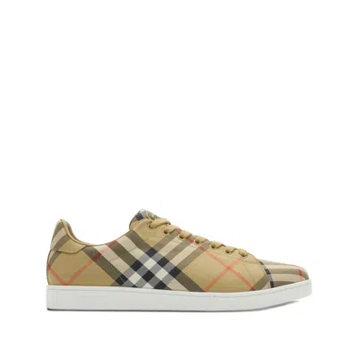 Burberry Check-pattern Sneakers In Multi
