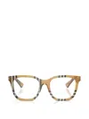 Burberry Check-pattern Square-frame Glasses In Brown